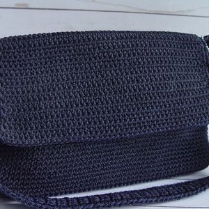 The Sak woven navy blue shoulder bag NWT